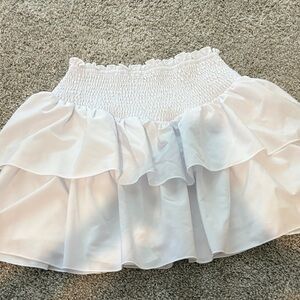 White Ruffled Women's Skirt